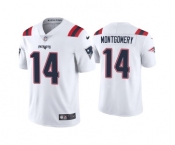 Men's New England Patriots #14 Ty Montgomery White Vapor Untouchable Limited Stitched Jersey