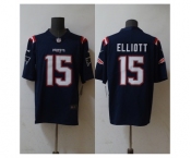 Men's New England Patriots #15 Ezekiel Elliott Navy Vapor Untouchable Stitched Football Jersey