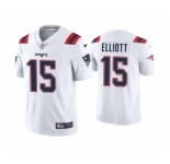 Men's New England Patriots #15 Ezekiel Elliott White Vapor Untouchable Stitched Jersey