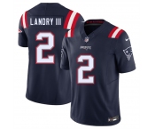 Men's New England Patriots #2 Harold Landry III Navy 2025 F.U.S.E. Vapor Limited Football Stitched Jersey