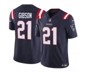 Men's New England Patriots #21 Antonio Gibson Navy 2023 F.U.S.E. Vapor Limited Football Stitched Jersey