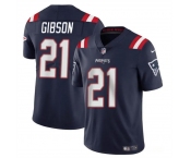 Men's New England Patriots #21 Antonio Gibsonz Navy Vapor Limited Football Stitched Jersey