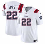 Men's New England Patriots #22 Marcus Epps White 2025 F.U.S.E. Vapor Limited Football Stitched Jersey