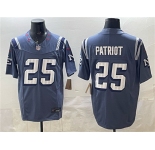 Men's New England Patriots #25 Patriot 2025 F.U.S.E. “Rivalries” Vapor Limited Football Stitched Jersey