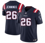Men's New England Patriots #26 Terrell Jennings Navy 2025 F.U.S.E. Vapor Limited Stitched Jersey