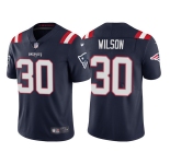 Men's New England Patriots #30 Mack Wilson Navy Vapor Untouchable Limited Stitched Jersey