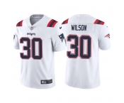 Men's New England Patriots #30 Mack Wilson White Vapor Untouchable Limited Stitched Jersey