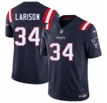 Men's New England Patriots #34 Lan Larison Navy 2025 F.U.S.E. Vapor Limited Stitched Jersey