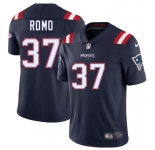 Men's New England Patriots #37 Parker Romo Navy 2025 Vapor Limited Football Stitched Jersey