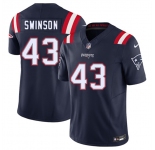 Men's New England Patriots #43 Bradyn Swinson Navy 2025 F.U.S.E. Vapor Limited Football Stitched Jersey