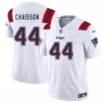 Men's New England Patriots #44 K'Lavon Chaisson White 2025 F.U.S.E. Vapor Limited Football Stitched Jersey