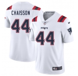 Men's New England Patriots #44 K'Lavon Chaisson White 2025 Vapor Limited Football Stitched Jersey