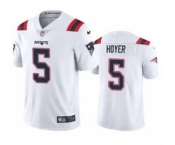 Men's New England Patriots #5 Brian Hoyer 2021 White Vapor Untouchable Limited Stitched Football Jersey