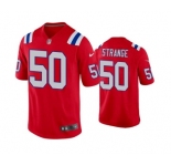 Men's New England Patriots #50 Cole Strange Red Vapor Untouchable Limited Stitched Jersey