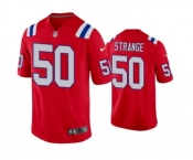 Men's New England Patriots #50 Cole Strange Red Vapor Untouchable Limited Stitched Jersey