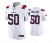 Men's New England Patriots #50 Cole Strange White Vapor Untouchable Limited Stitched Jersey