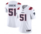 Men's New England Patriots #51 Jack Gibbens White 2025 Vapor Limited Football Stitched Jersey