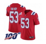 Men's New England Patriots #53 Kyle Van Noy Red Alternate Vapor Untouchable Limited Player 100th Season Football Jersey
