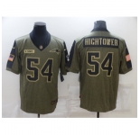 Men's New England Patriots #54 Dont'a Hightower Nike Olive 2021 Salute To Service Limited Player Jersey