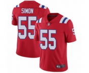Men's New England Patriots #55 John Simon Red Alternate Vapor Untouchable Limited Player Football Jersey