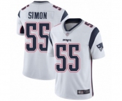 Men's New England Patriots #55 John Simon White Vapor Untouchable Limited Player Football Jersey
