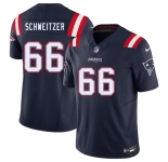 Men's New England Patriots #66 Wes Schweitzer Navy 2025 F.U.S.E. Vapor Limited Football Stitched Jersey