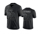 Men's New England Patriots #69 Cole Strange Black Reflective Limited Stitched Football Jersey