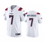 Men's New England Patriots #7 JuJu Smith-Schuster White Vapor Untouchable Stitched Football Jersey