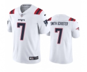 Men's New England Patriots #7 JuJu Smith-Schuster White Vapor Untouchable Stitched Football Jersey