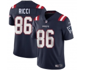 Men's New England Patriots #86 Giovanni Ricci Navy 2025 Vapor Limited Football Stitched Jersey