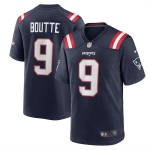 Men's New England Patriots #9 Kayshon Boutte Navy 2025 Football Stitched Game Jersey