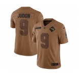 Men's New England Patriots #9 Matthew Judon 2023 Brown Salute To Service Limited Football Stitched Jersey