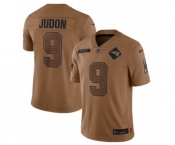 Men's New England Patriots #9 Matthew Judon 2023 Brown Salute To Service Limited Football Stitched Jersey