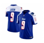 Men's New England Patriots #9 Matthew Judon Blue White 2023 F.U.S.E. Vapor Limited Football Stitched Jersey