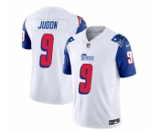 Men's New England Patriots #9 Matthew Judon White Blue 2023 F.U.S.E. Vapor Limited Football Stitched Jersey