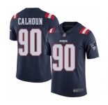 Men's New England Patriots #90 Shilique Calhoun Limited Navy Blue Rush Vapor Untouchable Football Jersey