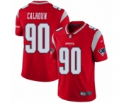 Men's New England Patriots #90 Shilique Calhoun Limited Red Inverted Legend Football Jersey