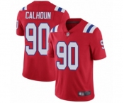 Men's New England Patriots #90 Shilique Calhoun Red Alternate Vapor Untouchable Limited Player Football Jersey