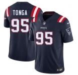 Men's New England Patriots #95 Khyiris Tonga Navy 2025 F.U.S.E. Vapor Limited Football Stitched Jersey