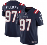 Men's New England Patriots #97 Milton Williams Navy 2025 Vapor Limited Football Stitched Jersey
