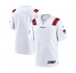 Men's New England Patriots White Blank Limited Stitched NFL Jersey