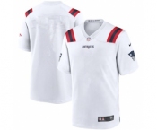 Men's New England Patriots White Blank Limited Stitched NFL Jersey