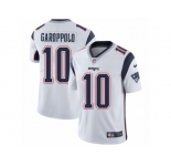 Men's Nike New England Patriots #10 Jimmy Garoppolo Vapor Untouchable Limited White NFL Jersey