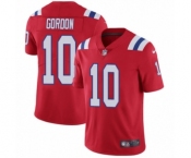 Men's Nike New England Patriots #10 Josh Gordon Red Alternate Vapor Untouchable Limited Player NFL Jersey