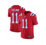 Men's Nike New England Patriots #11 Julian Edelman Vapor Untouchable Limited Red Alternate NFL Jersey