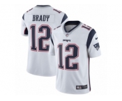 Men's Nike New England Patriots #12 Tom Brady Vapor Untouchable Limited White NFL Jersey