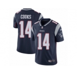 Men's Nike New England Patriots #14 Brandin Cooks Vapor Untouchable Limited Navy Blue Team Color NFL Jersey