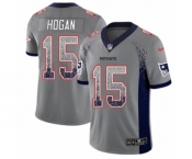 Men's Nike New England Patriots #15 Chris Hogan Limited Gray Rush Drift Fashion NFL Jersey