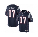 Men's Nike New England Patriots #17 Devin Street Limited Navy Blue Team Color NFL Jersey