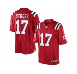 Men's Nike New England Patriots #17 Devin Street Limited Red Alternate NFL Jersey